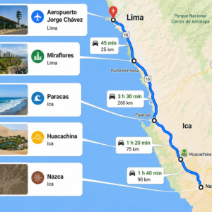 X- Line Transfer Lima - Paracas- Huacachina